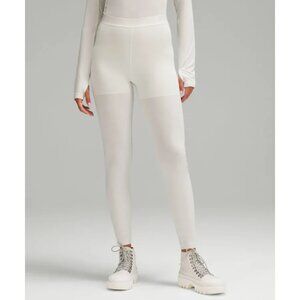 Lululemon High-Rise Base Layer Leggings - Womens Activewear Size 2 Bone